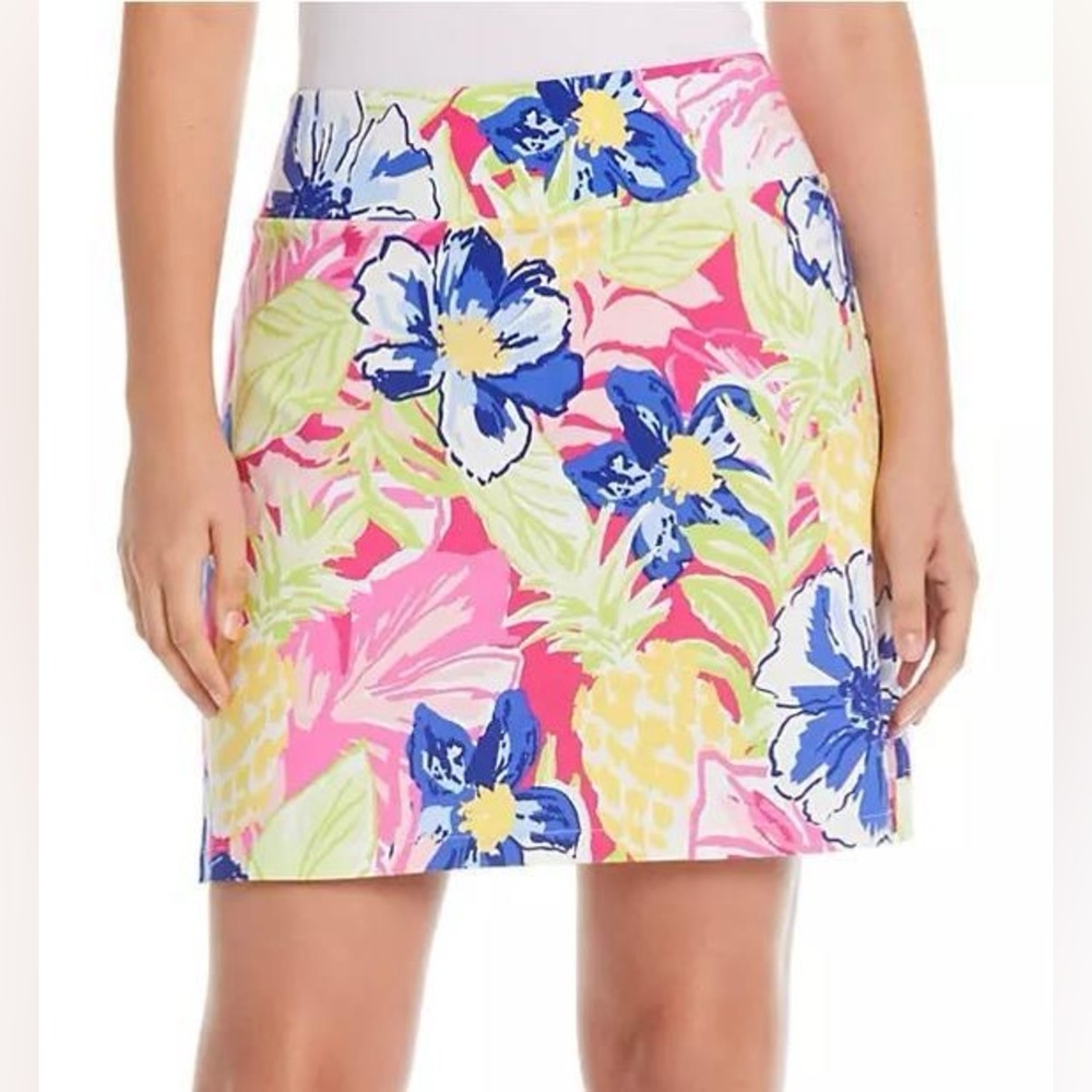 Rafaella Cosmo Pink and Blue Mini Pencil Skirt Resort Wear Golf Skirt XXL NEW